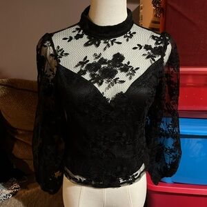 peach couture lace top